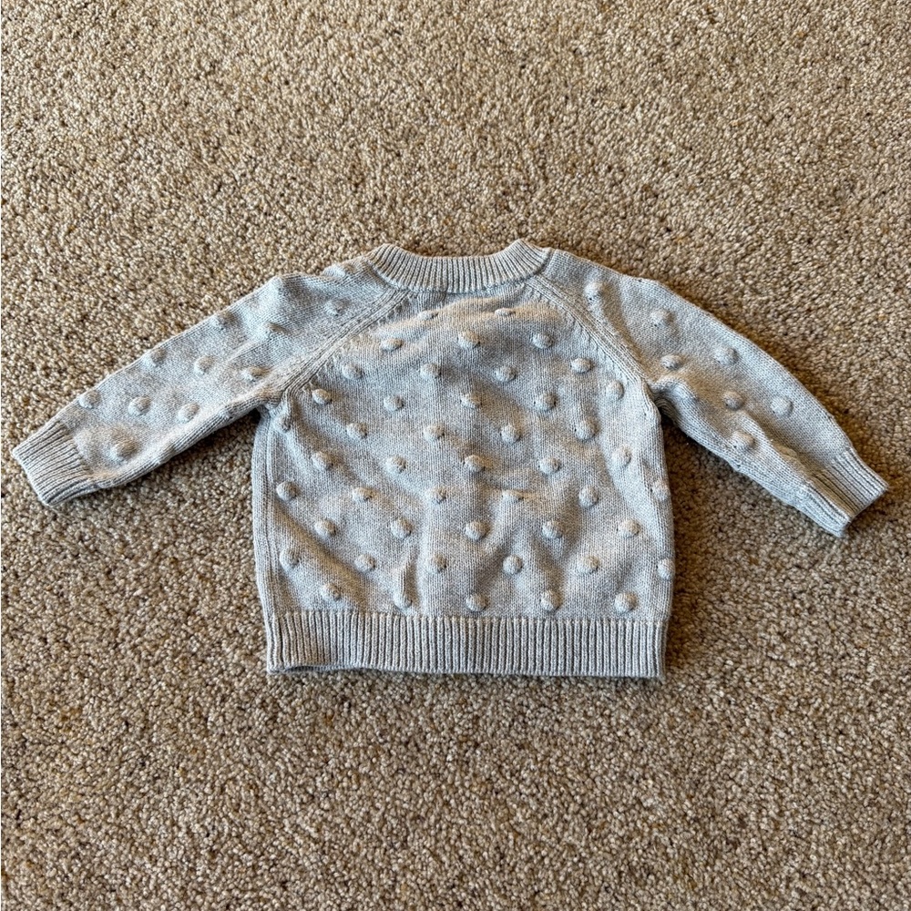 Cat & Jack Gray Button-Up Cardigan - Picture 4 of 4